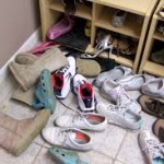 messy mudroom list your house
